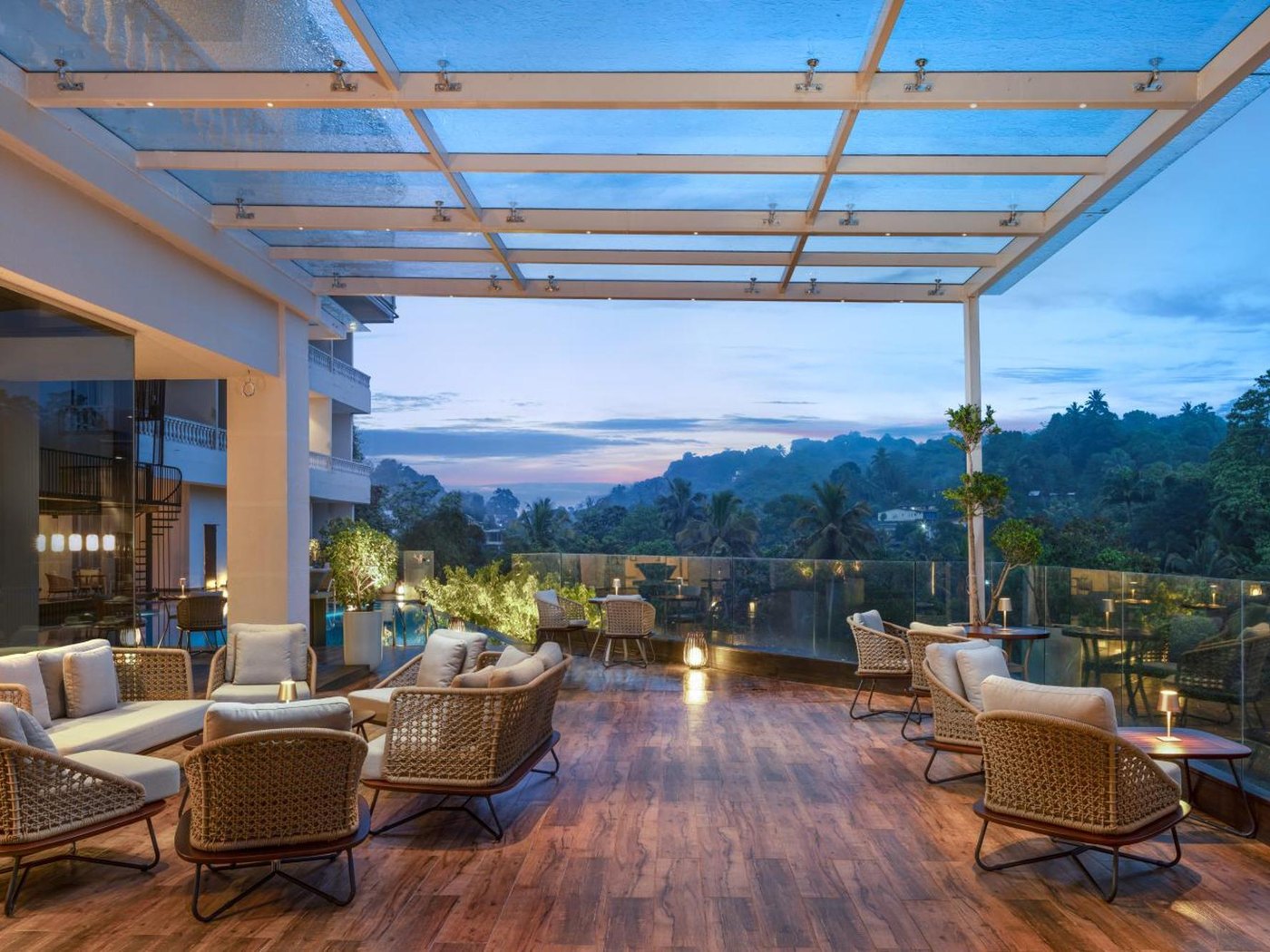 Golden Crown Kandy hotel view