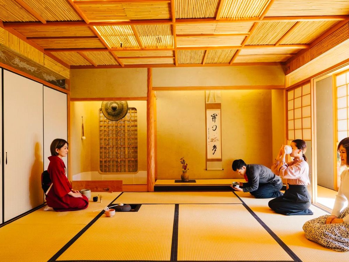 A Japanese tea ceremony