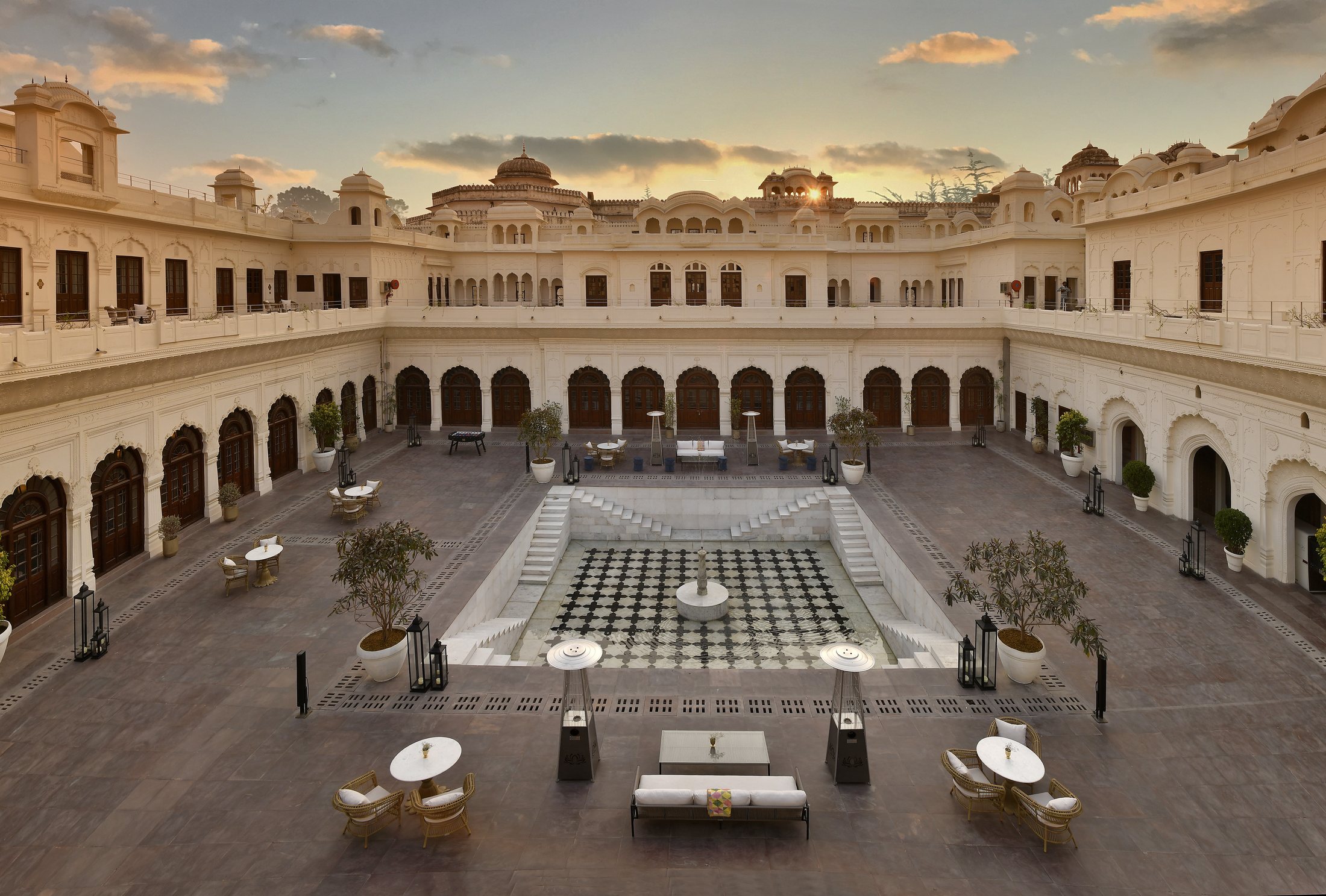 Ranbaas The Palace courtyard in Patiala, India
