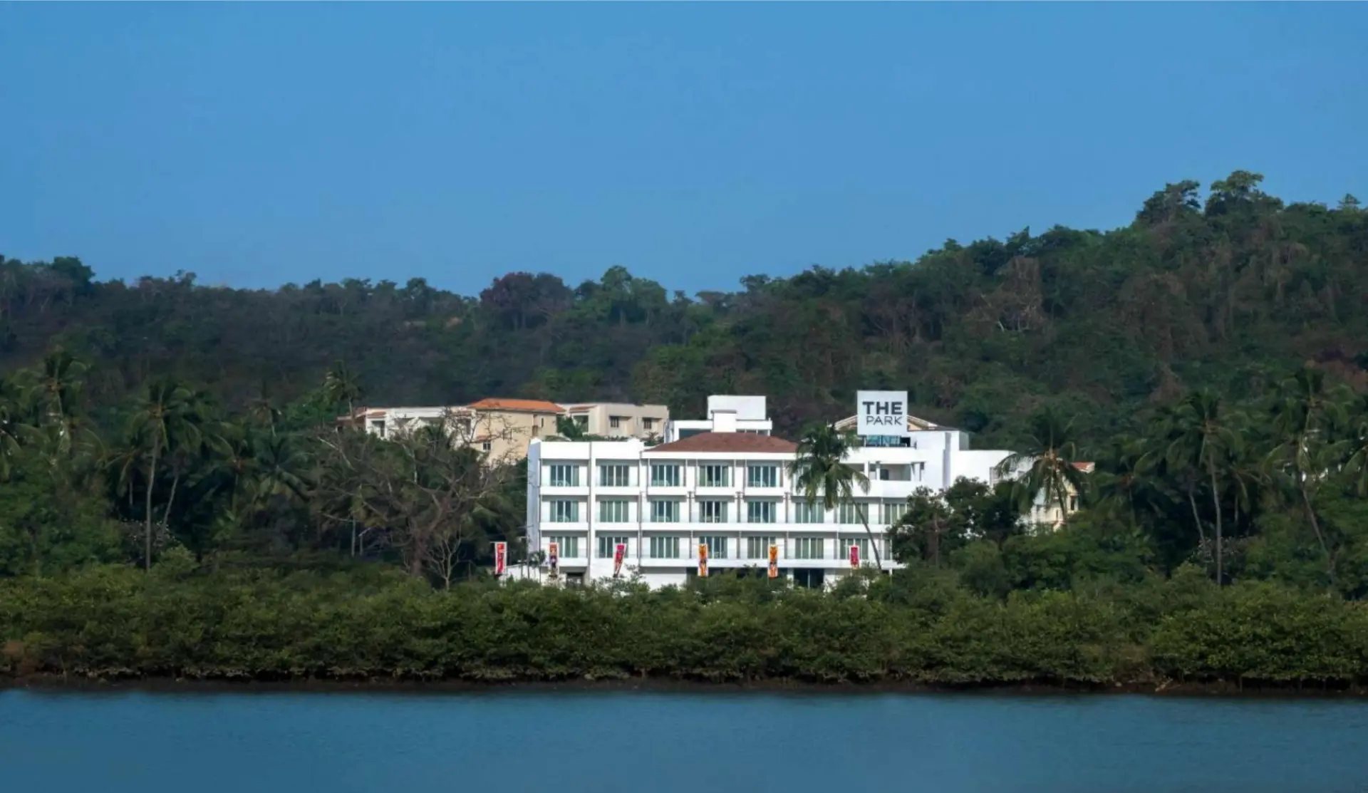 The Park Baga River hotel beside the Baga River in Goa, India