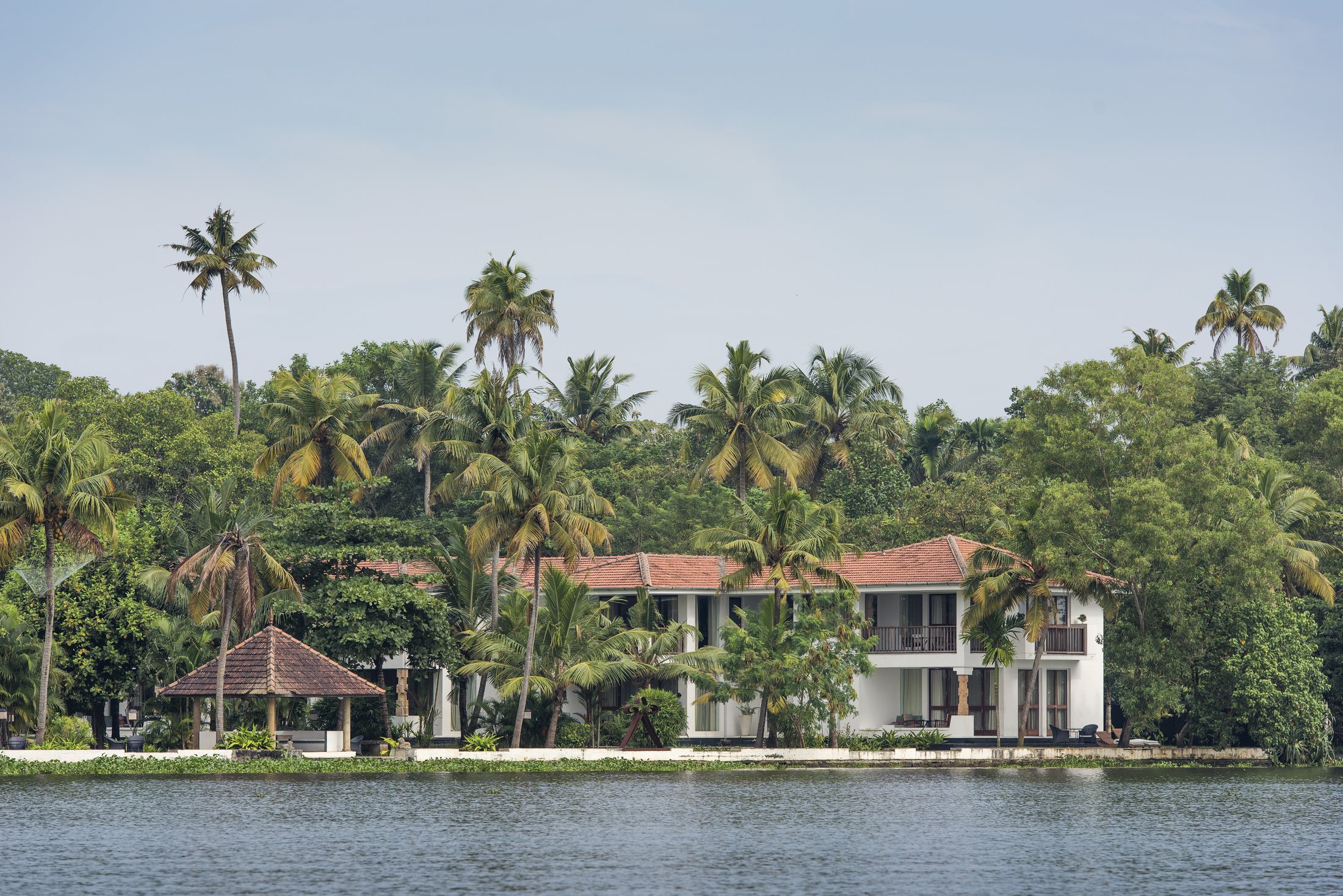 Lakefront view of The Purity at Lake Vembanad in Muhamma