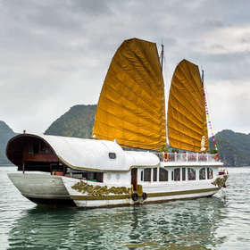 Princess Junk, a boat in Ha Long Bay, Vietnam